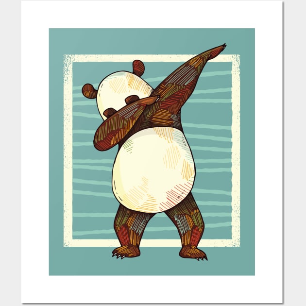 Dabbing Panda Wall Art by LR_Collections